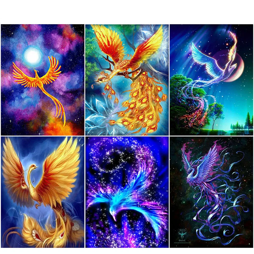 Алмазная вышивка сделай сам мозаика Феникс ручная работа подарок алмазная