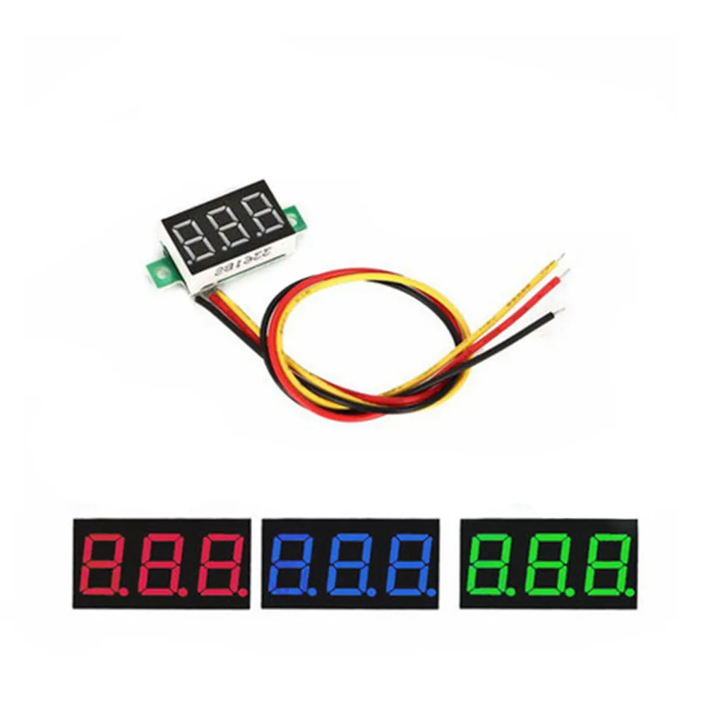 

Three-wire DC digital voltmeter 0.36 inch LED digital voltmeter DC0V-32V reverse connection protection