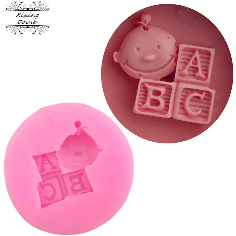 Doinb буквы ABC Кукла форма для торта Конфета силиконовая форма для выпечки аксессуары для украшения торта инструмент для шоколада DIY