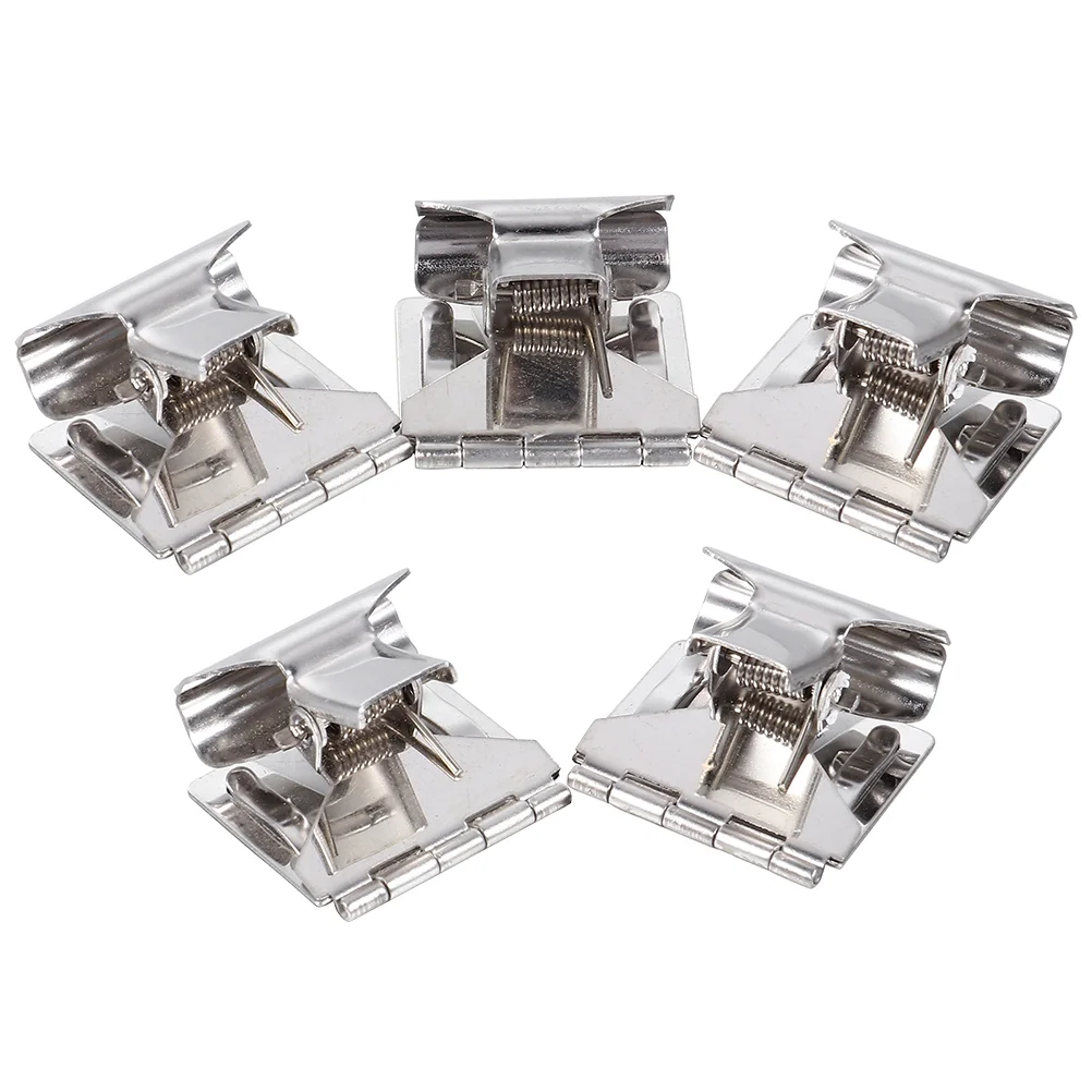 

5 Pcs Price Tag Iron Clamps Advertisement Clips Practical Price Label Holder