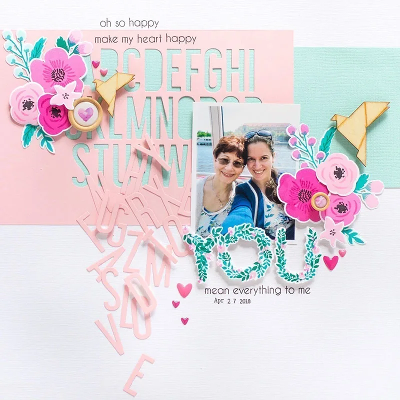 

English Alphabet Metal Cutting Dies Craft Stencil Scrapbooking Handmade Tools Make Album Paper Model Punch Blade Decor Template