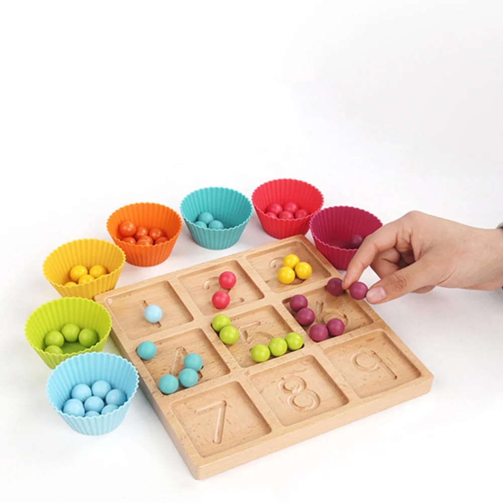 

1 set of Early Education Number Matching Plaything Children Counting