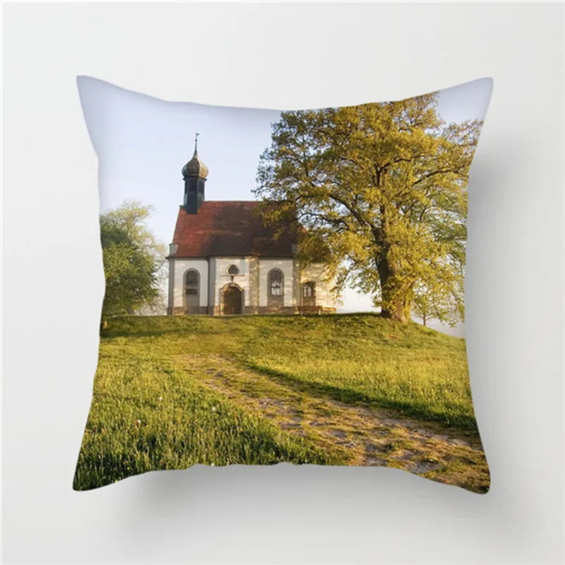 Fuwatacchi Пляжная европейская усадьба подушка натуральный пейзаж наволочка для