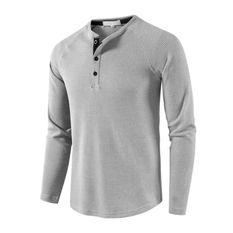 

Мужская свободная футболка с длинным рукавом, осенняя мужская нижняя рубашка, футболка Waff Ginger TGBW1