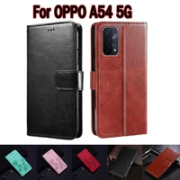flip case for oppo a54 5g opg02 cover phone protective shell funda case for oppo a 54 wallet leather book hoesje coque capas bag