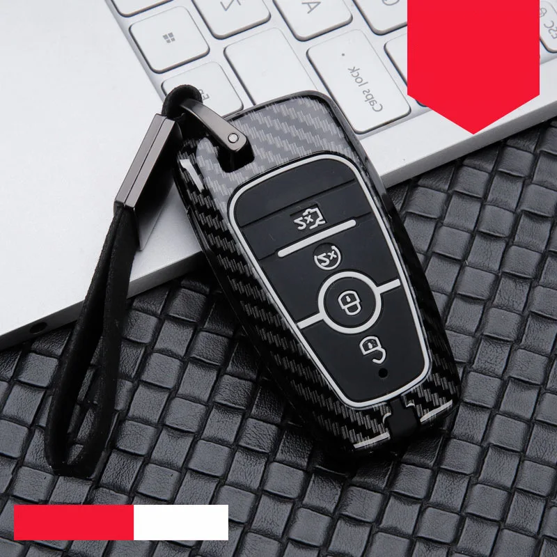 

For Ford Fusion Mondeo Mustang Explorer Edge 2015-2018 EcoSport Auto Styling Hot Sale Zinc Alloy+silica gel Car Key Case Cover
