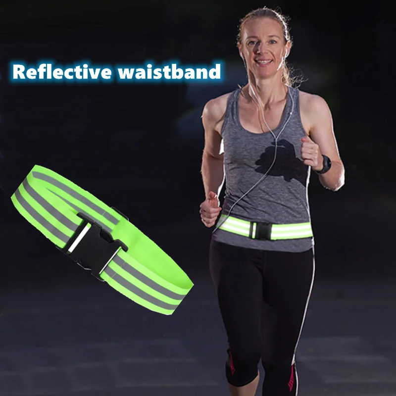 

Reflective Elastic Waist Belt Highlight Reflective Waistband Night Riding Warning Strap Running Cycling Safety Reflective Belt