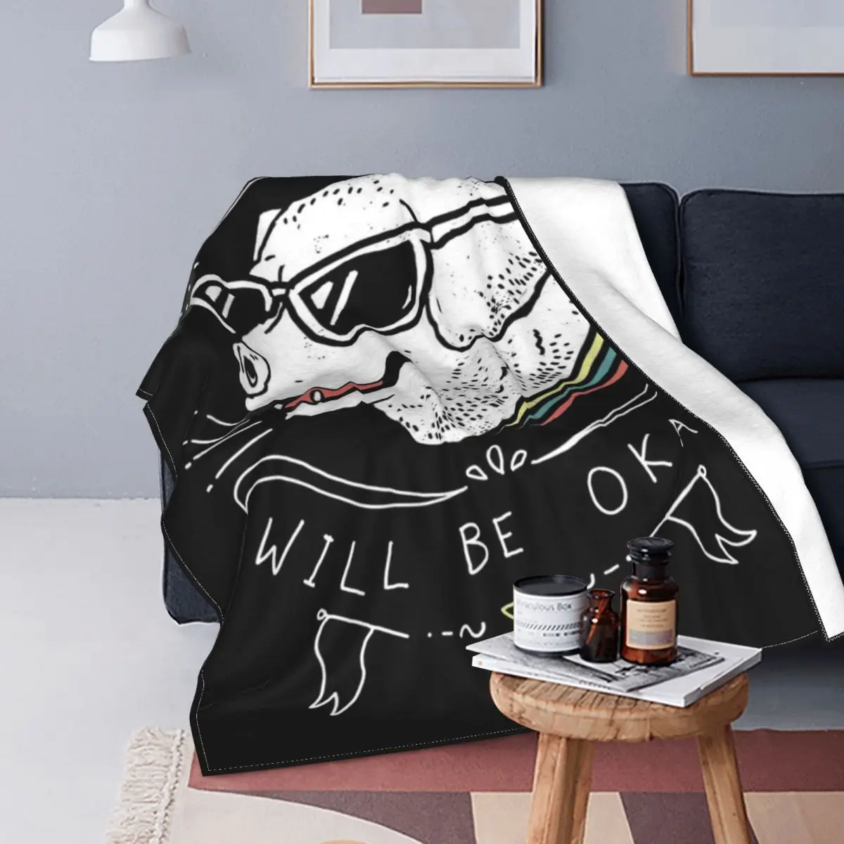 Одеяло для собак все будет в порядке супер мягкое одеяло улицы модное красивое