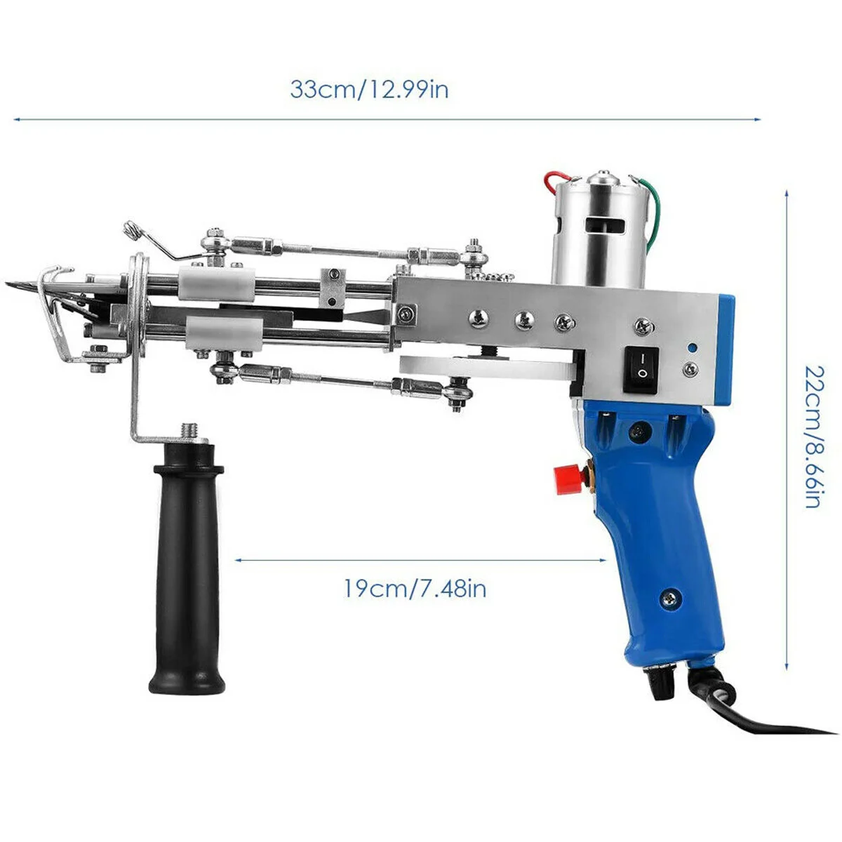 Pistola el&eacute;ctrica de mano para alfombra, 110V-240V, para montar alfombras, flocado, m&aacute;quina de pistola el&eacute;ctrica de corte de pila, TD-01 de pila-4