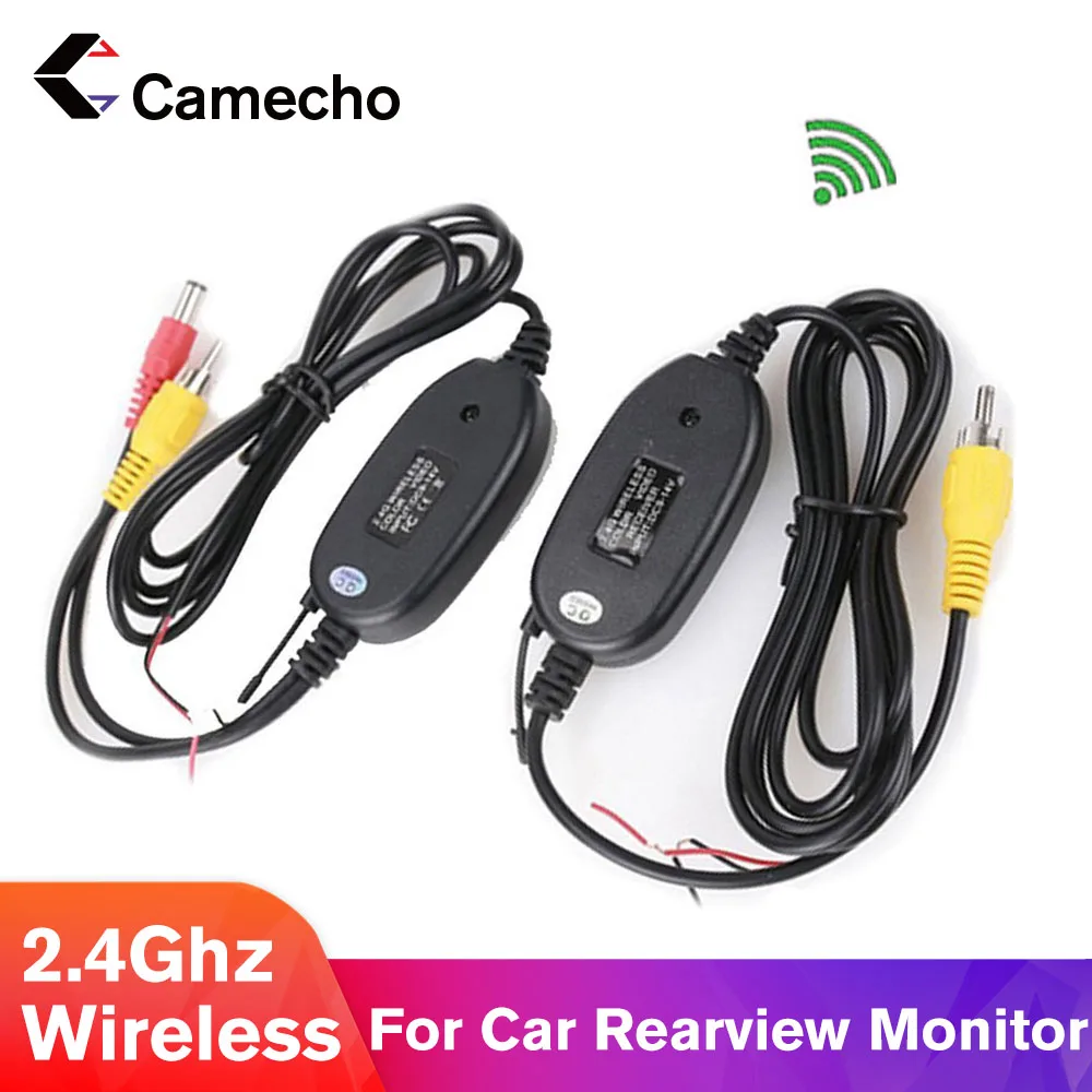 Camecho 2 4 Ghz беспроводной RCA видео передатчик и приемник комплект камеры заднего