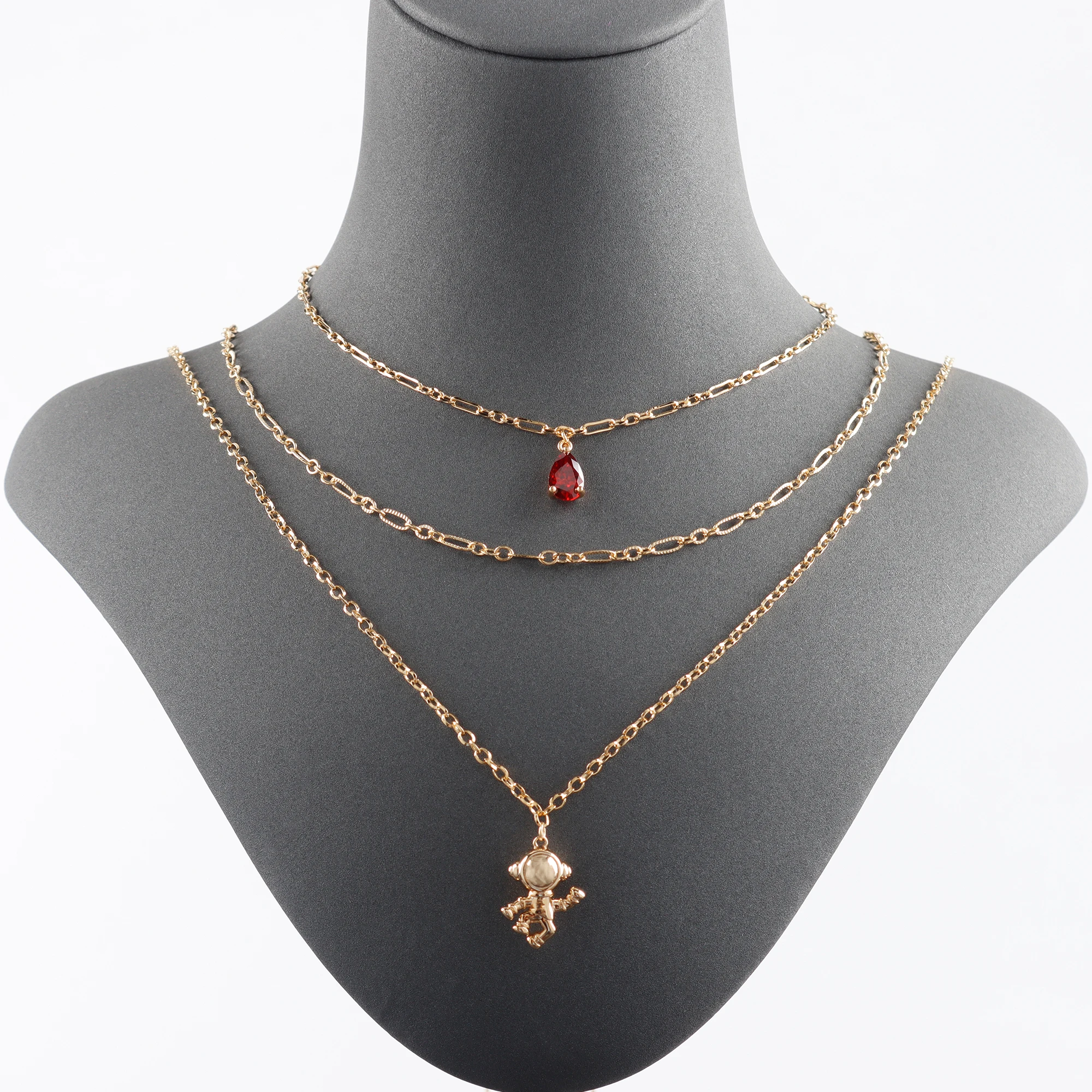 Цепочка YEGUI C227 для самостоятельного изготовления позолоченная 18-каратным