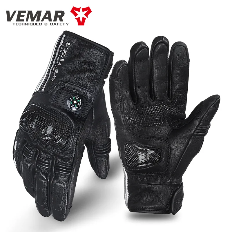 

Мотоциклетные Перчатки Vemar, водонепроницаемые перчатки для езды на мотоцикле и велосипеде, с сенсорным экраном