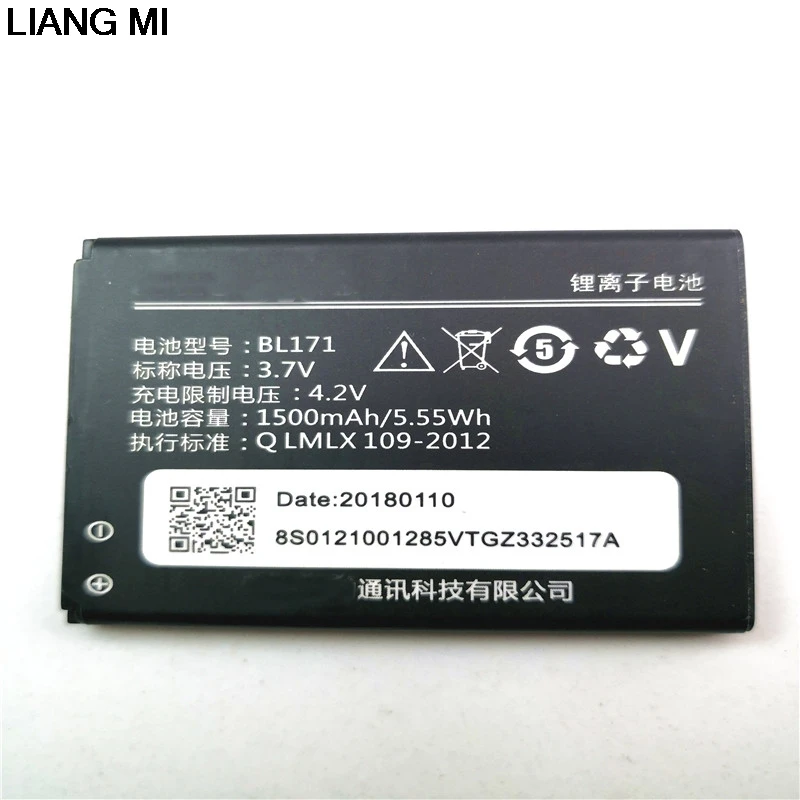 Аккумулятор большой емкости с держателем для телефона Lenovo A500 A390 A376 BL 171 BL171 TA356 A368 A370e A60 A65