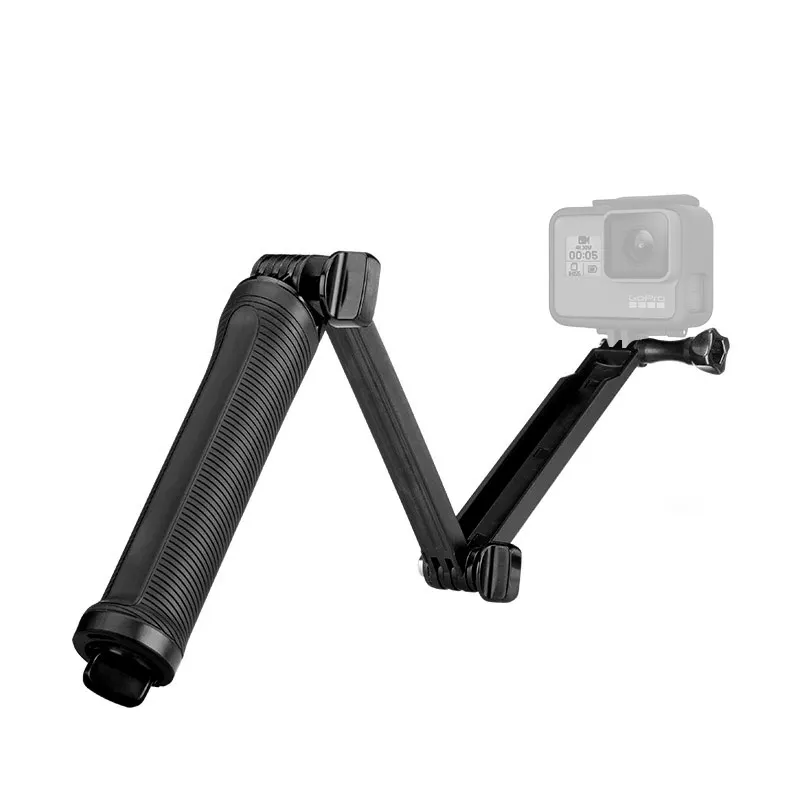 Селфи Палка с 3 вариантами крепления водонепроницаемый монопод для Gopro Hero 5 6 4 Black