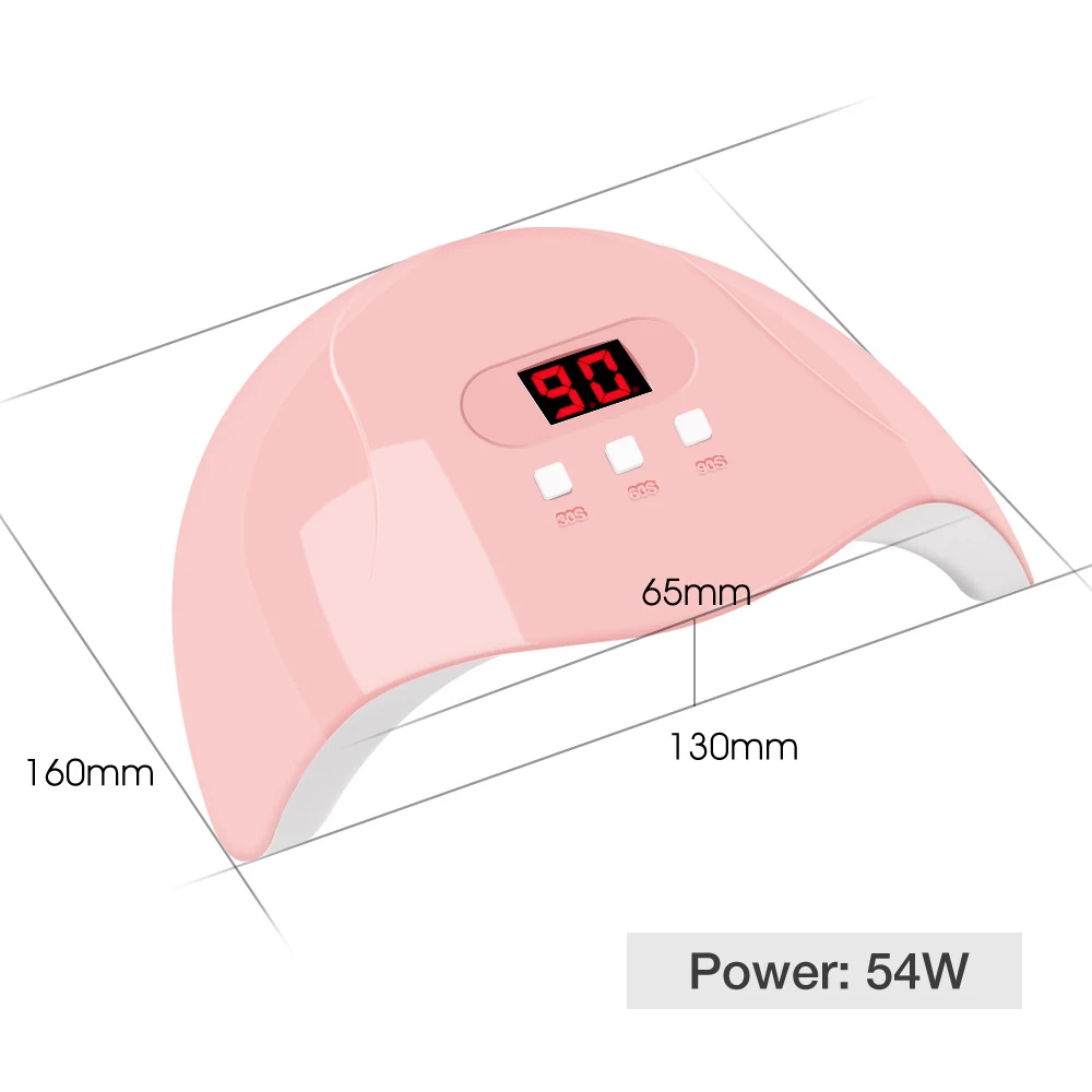 Dmoley 36Вт лампа для ногтей уф светодиодный светильник Сушилка лампы 6 Цвет в форме