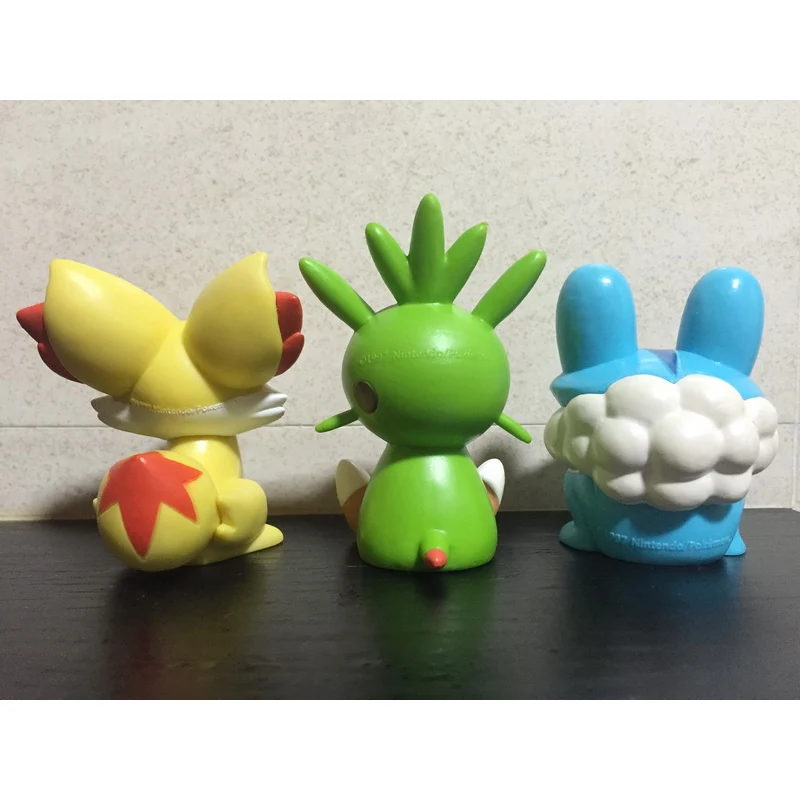 Покемон Сидя кукла Froakie Fennekin Chespin фигурку Коллекционная модель игрушки детские