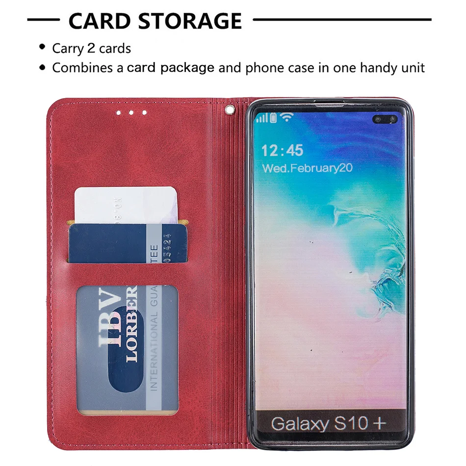 S10E кожаный чехол-портмоне на магнитной застежке чехол для samsung Galaxy Note 10 Pro A10E A20E A10 A20 A30 A40 A50 A70 S9 S10 из искусственной кожи чехол-накладка