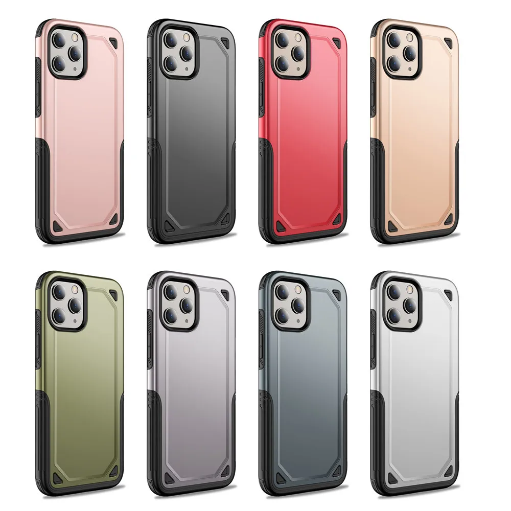 

Shockproof Armor Phone Case for iPhone 12 mini 11 Pro Max X XS XR 7 8 Plus Double Layer Hybrid Back Cover Rugged Slim Fit Coque