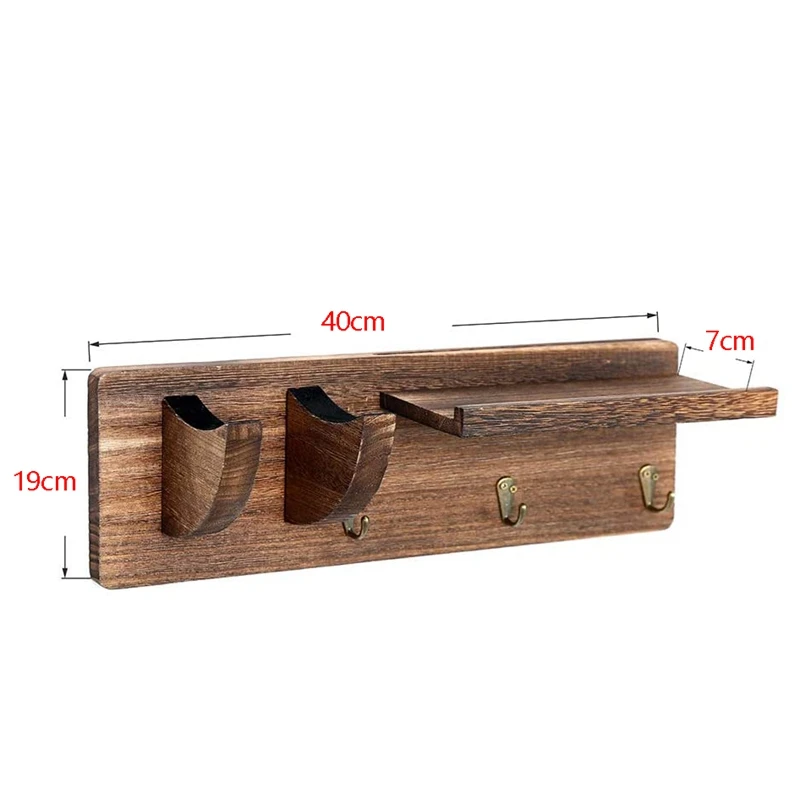 

Guitar Wall Hanger Wood Guitar Wall Mount Guitar Hanging Rack with Pick Holder and 3 Hook