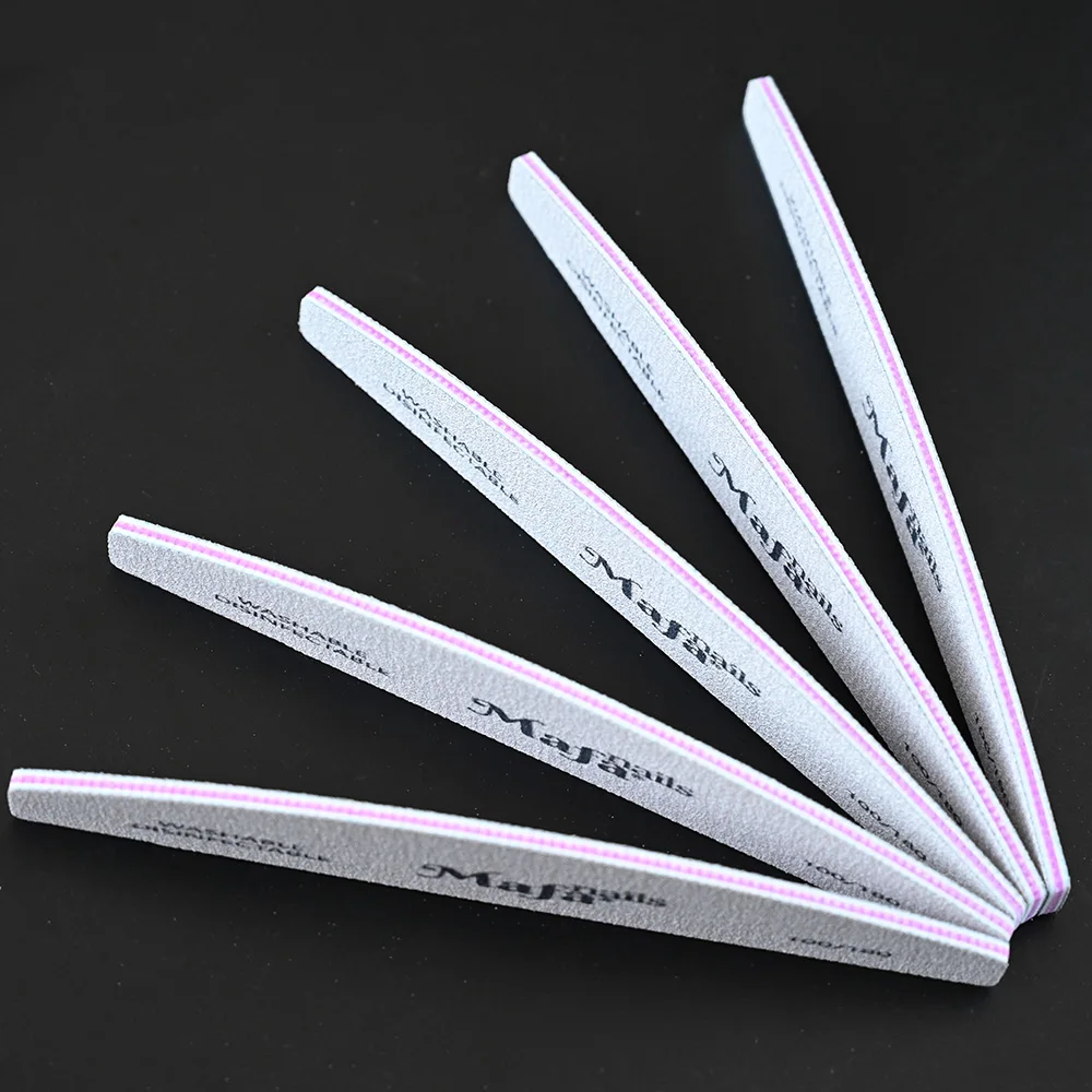 

10pcs/Lot White Professional Nail File High Quality Sandpaper 100/180 Sanding Buffing Block Polish Manicure Files Nail Care Tool
