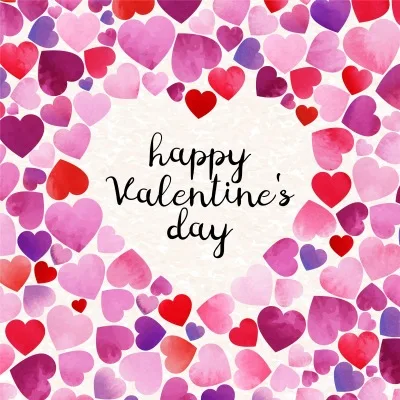 Фоны на День святого Валентина занавес красная роза фон с сердечками плакат