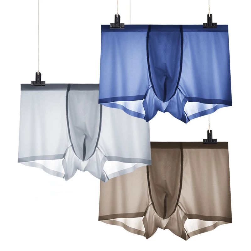 Мужское нижнее белье 3 шт./лот боксеры шорты мужское бесшовное из вискозы очень