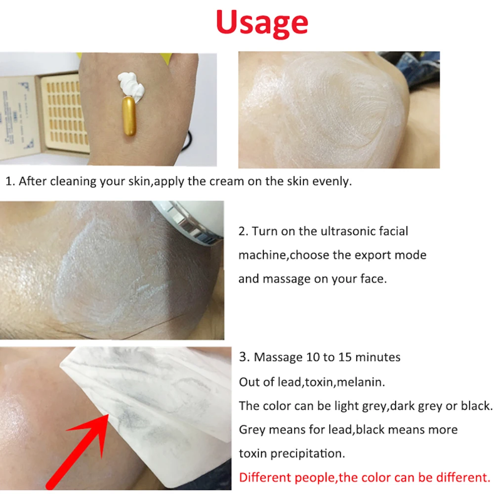 Капсулы для детоксикации лица салона красоты 100 шт. экспорт свинца ртути меланина