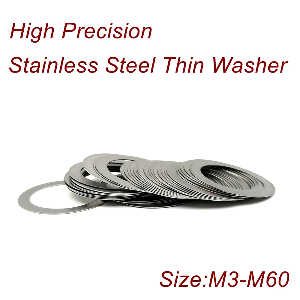 Толщина 0 3 мм нержавеющая сталь плоская шайба ультра тонкая прокладка высокой