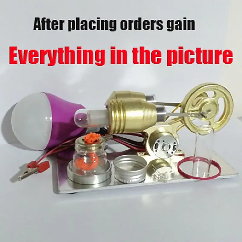 Двигатель двигателя Стирлинга модель тепловой паровой обучающей игрушки для