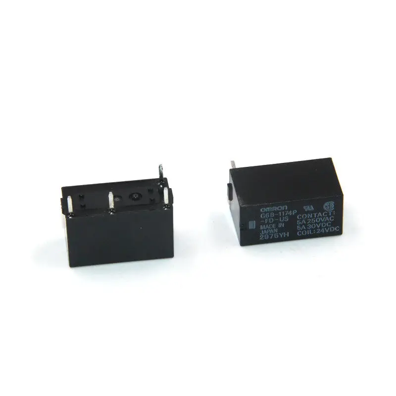 

Free shipping 20Pcs new omron relay G6B-1174P-FD-US-DC24V G6B-1174P -FD-US 24VDC G6B-1174P-FD-US-24VDC 5A 4Pin