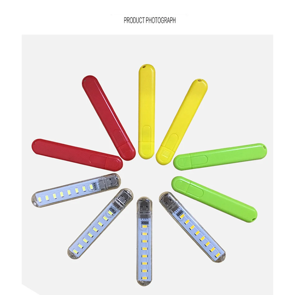 Портативсветильник USB лампа для чтения 5 в пост. Тока 8 светодиодов|Лампы чтения| |