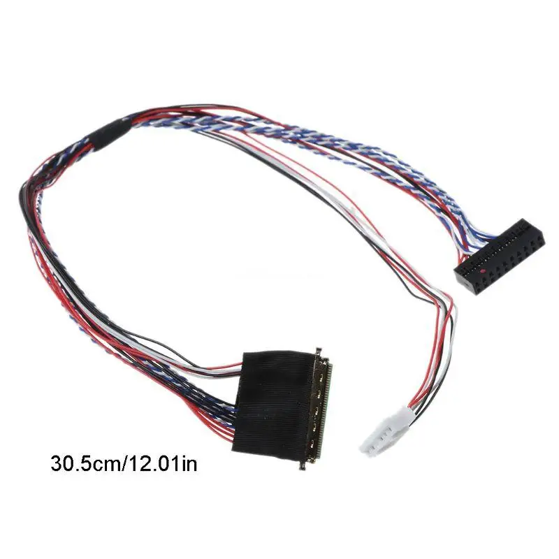 40Pin Single 6 Bit LVDS Cable Line Cord for7/8/10.1/11.6/12.5/13.3/14/15.6&quot LCD/LED Panel Display Screen Accessories Dropship |