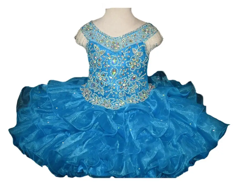 2019 рождественские детские мини платья с V-образным вырезом для малышей маленьких