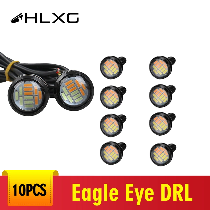 10 шт. 12 В Eagle Eye светодиодный свет 4014 23 мм автомобиль DRL дневные ходовые