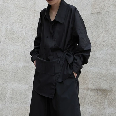 Осенняя Новинка Маленький дизайн Темно серая длина Необычный Ремень Больше