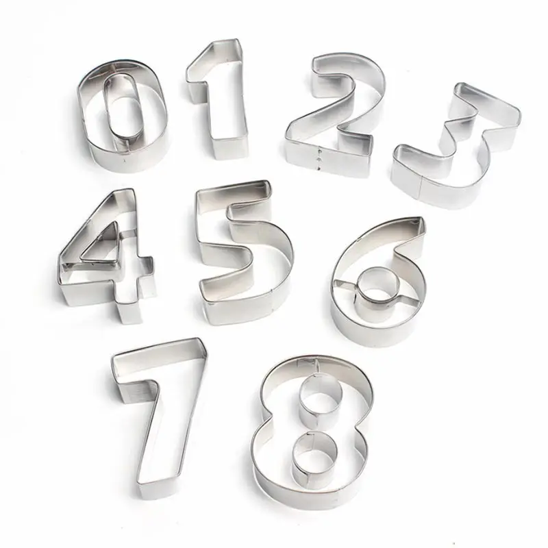 Большие формы для печенья с цифрами набор рождественского штамп кондитерских