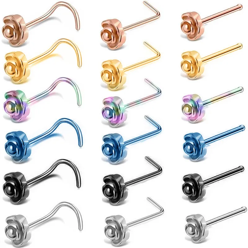 Набор гвоздиков в виде розы из нержавеющей стали набор 3 предметов 20 г L-образных