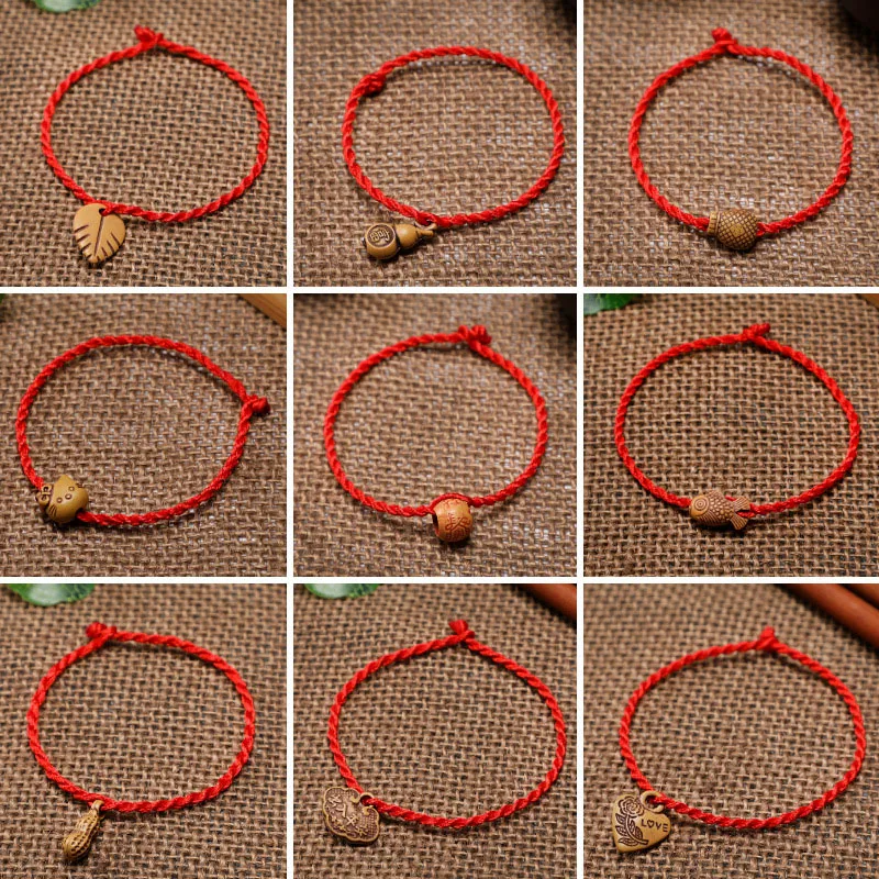 

20/50/100pcs Red String Bracelet for Protection Lucky Amulet and Friendship Braid Handmade Rope Adjustable Women Men Jewelry