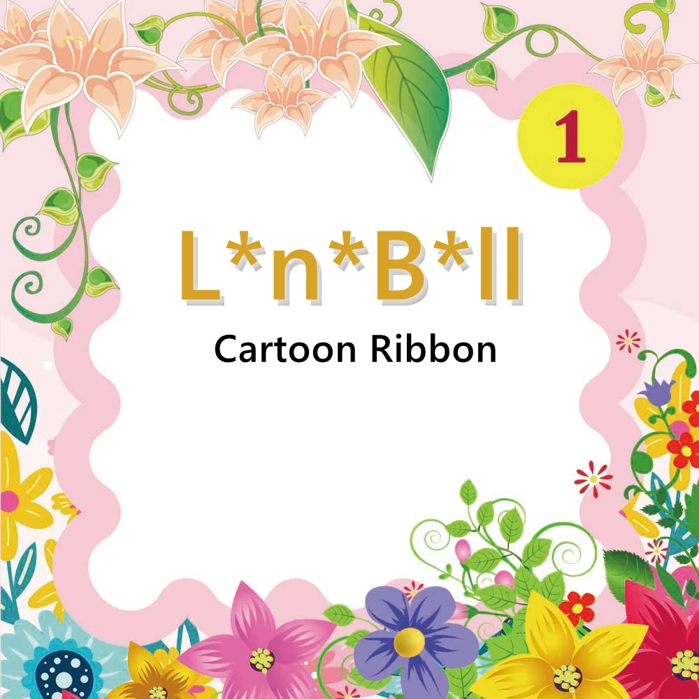 Пользовательская розовая лиса мультяшная печатная Grosgrain лента 25 мм Liston 15 мм эластичная лента FOE 50 ярдов/партия для рукоделия лук