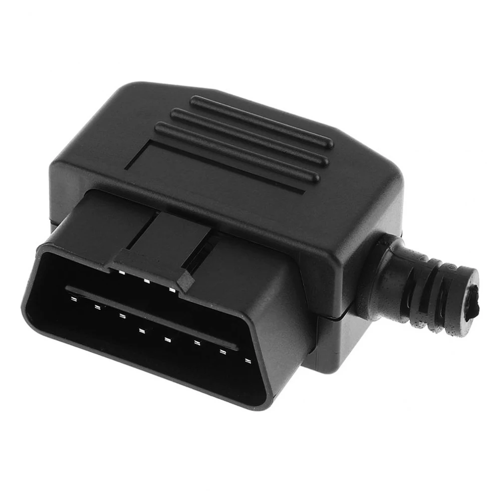 1 шт. Диагностический штекер разъем OBD2 16-pin (папа) коннектор адаптер гнездо OBD-II