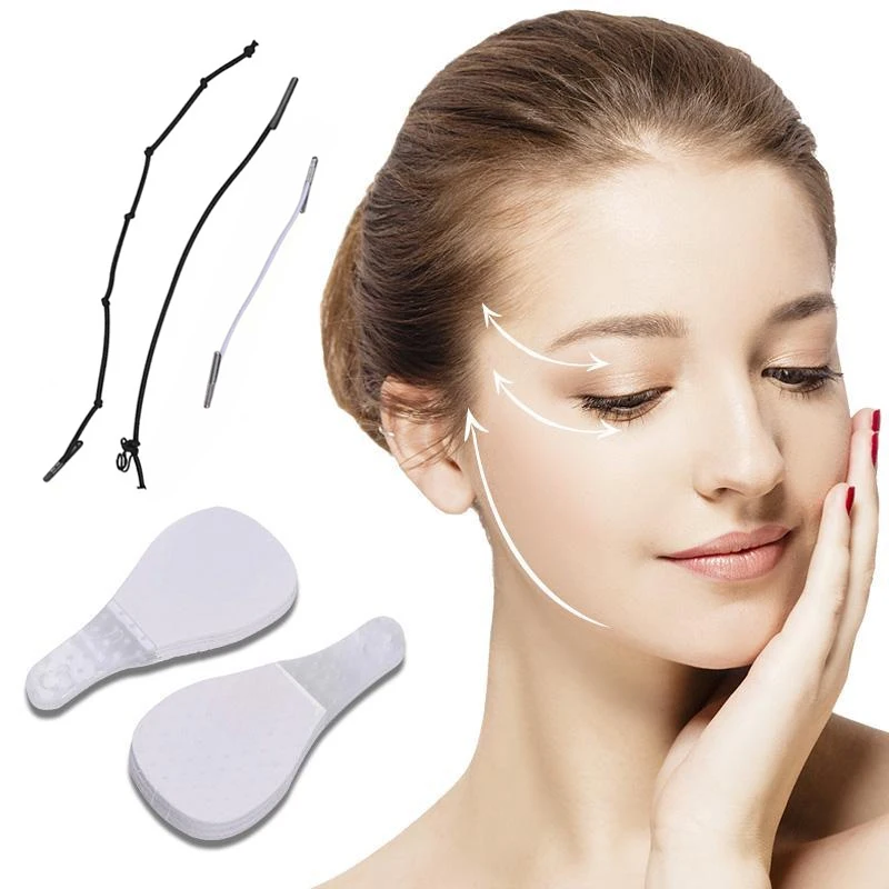 

40Pcs/Set Invisible Thin Face Stickers V-Shape Face Facial Line Wrinkle Sagging SkinFace Lift Up Fast Chin Adhesive Tape