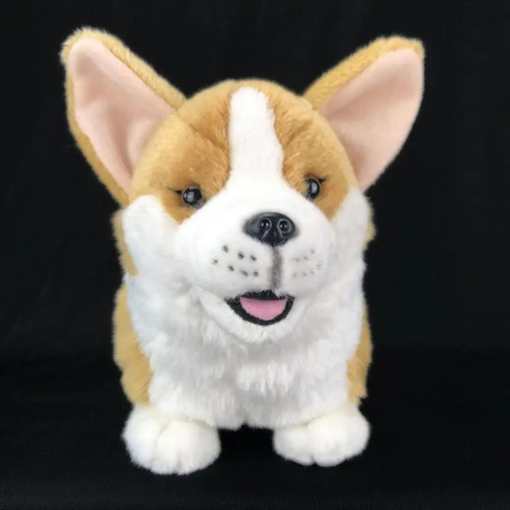 

Animal Doll PP Cotten Exquisite Corgi Dog Plush Doll Animal Doll Universal Finely Stitched Children Toys For Kids Gif