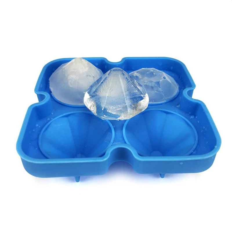 1 шт. Силиконовый поднос кубика льда 3D алмаз Форма формы творческий формователь