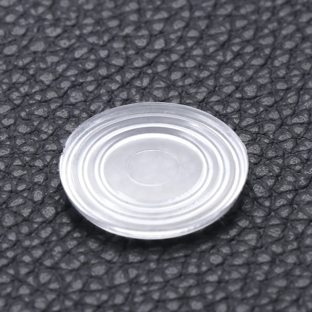 

18 Pcs Furniture Bumpers Round Shape Glass Table Pads Transparent Rubber Mat Non-slip Grip Pads for Wall and Wooden