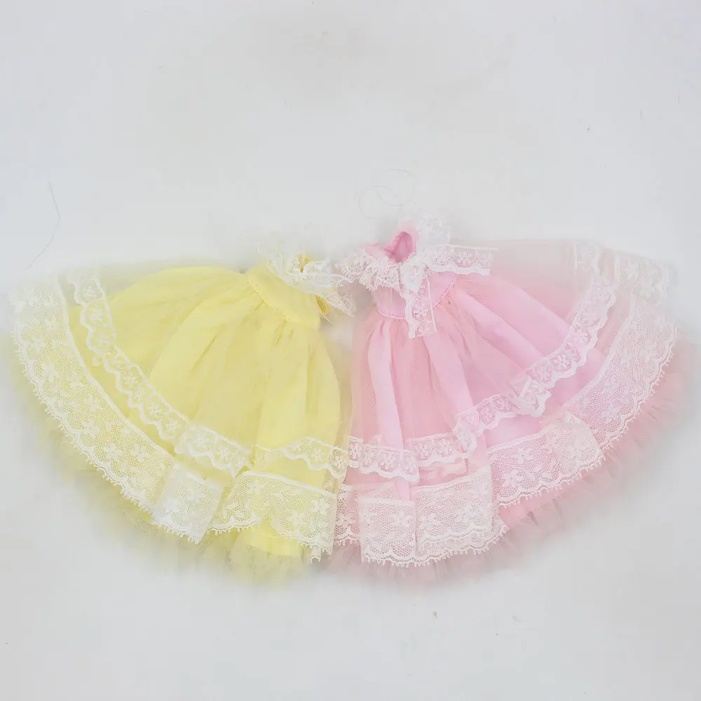 Ледяной DBS Blyth кукла совместное Тело Игрушка одежда розовое свадебное платье