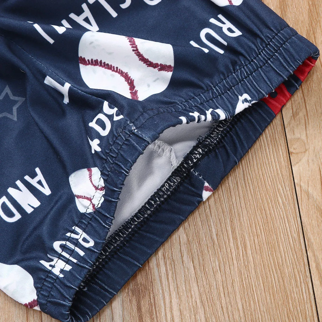 Комплект одежды из 3 предметов для маленьких мальчиков Рождественская футболка с