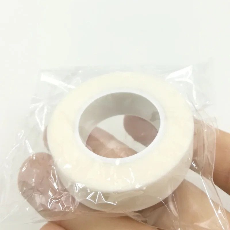 Non-woven 5 рулонов без ворса подушечки для глаз белая лента Хирургическая лента прозрачная пластырь медицинская полиэтиленовая лента полиэтиленовые клейкие лента для ресниц удлинительные инструменты - Цвет: Non-woven