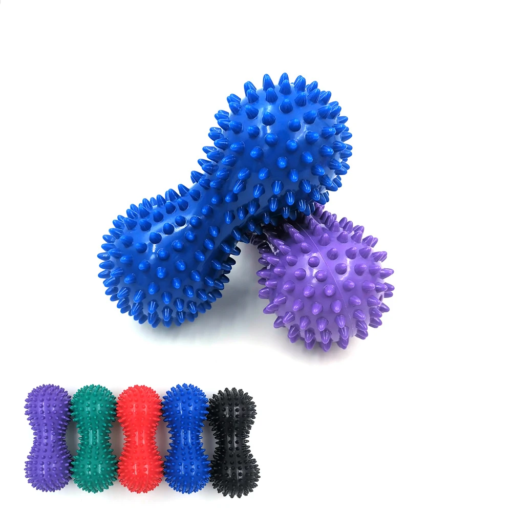 

Peanut Shape Massage Yoga Sport Fitness Ball Durable PVC Stress Relief Body Hand Foot Spiky Massager Trigger Point Foot Pain
