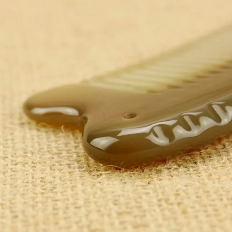 

comb hair Authentic Natural White Water Horn Comb Long Thick Hair With Combs Design Massage The Finger Anti Static Hairdressing