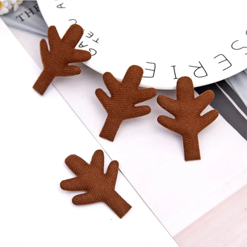 Милое украшение ткань трехмерные рога сделай сам рождественское ювелирное